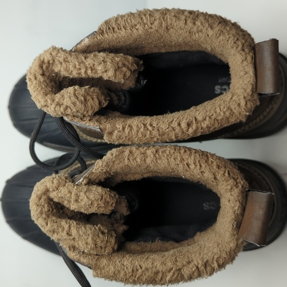 Crocs Allcast II brown and black winter rain Duck Boots men's size 13 - Picture 11 of 16